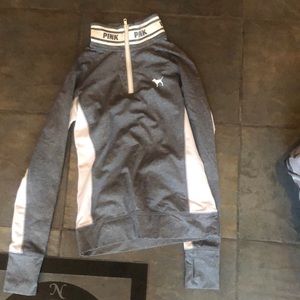 Pink half zip